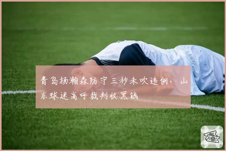 青岛杨瀚森防守三秒未吹违例，山东球迷高呼裁判收黑钱